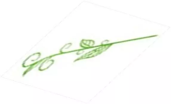 Держатель для орхидеи н60 натуральный с листком техоснастка пи-16-2тх