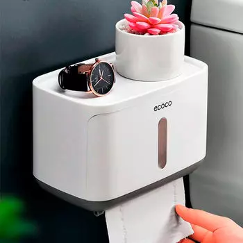 Держатель для туалетной бумаги/сухих салфеток 22см Ecoco