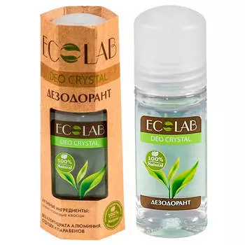 Дезодорант эколаб 50мл кора дуба и зеленого чая, масло чайного дерева