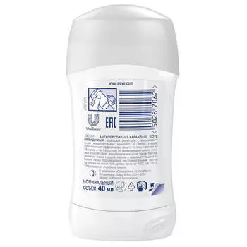 Дезодорант Dove 40мл карандаш Invisible