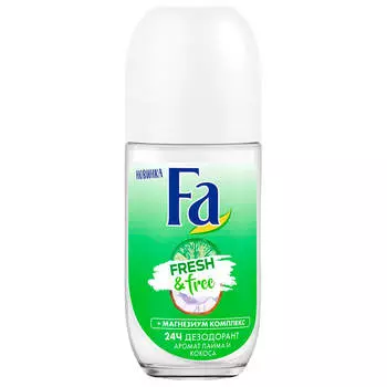 Дезодорант фа 50 мл ролик фреш лайм-кокос