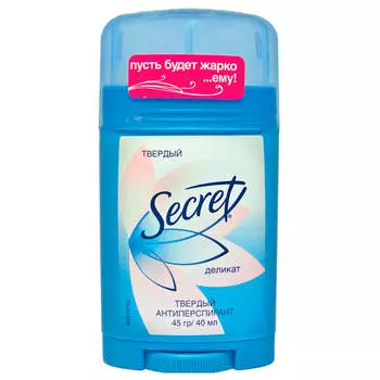 Дезодорант Secret 45г стик деликат платинум