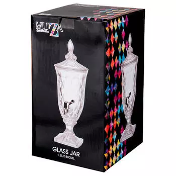 Диспенсер для напитков 1,8л Lefard лимонадница муза стекло 691-002