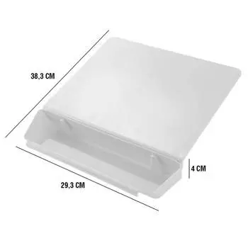 Доска разделочная Unigood с контейнером 38,3*29,3*4см белый