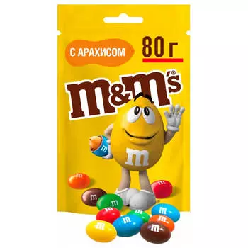 Драже м&amp;m 80 г с арахисом