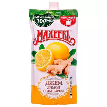 Джем Махеевъ 300г лимон с имбирем дой-пак
