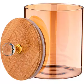 Емкость для сыпучих продуктов 650мл Agness амбер 889-100