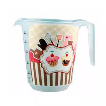 Емкость мерная с декором 0,65л Бытпласт 4312643