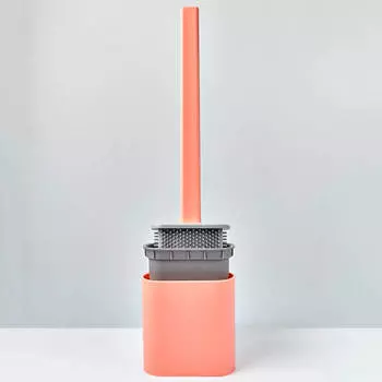 Ершик для унитаза розовый