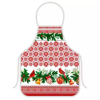 Фартук новогодние узоры 52 х72 см тп2-111