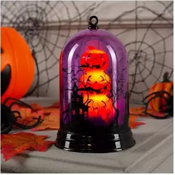 Фигура светодиодная свеча тыквы 13 х9х9см 6913861