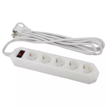 Фильтр сетевой ЭРА с заземлением 5 гнезд