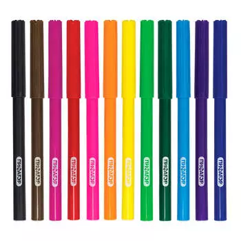 Фломастеры 12 цв пифагор принцессы вентилируемый колпачок 151405