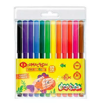 Фломастеры 12цв Каляка-Маляка фкм12