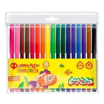 Фломастеры 18цв Каляка-маляка фкм18
