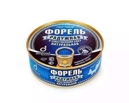 Форель Ecofood в собственном соку 240г