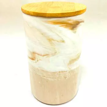 Банка для хранения 12*20,5см Absolut Home мрамор керамика d038-4-1