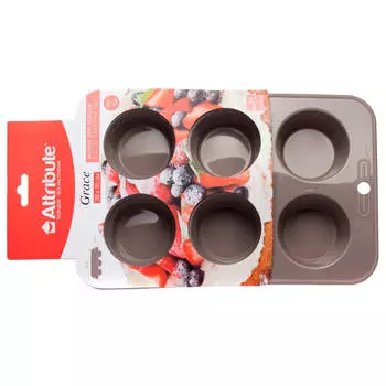 Форма д/маффинов 6шт Attribute грейс abs304
