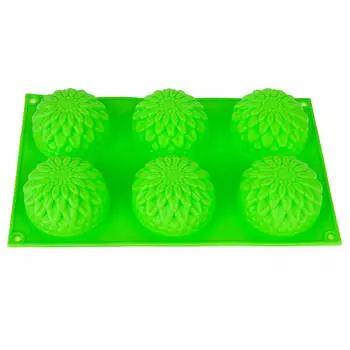 Форма для выпечки 29*17,5*4,5см цветочный нектар 6 ячеек силикон 9902592