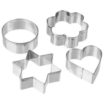 Формочки для печенья классика 6см 4шт нержавеющая сталь Marmiton