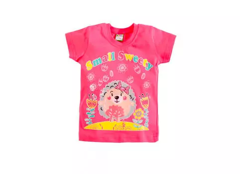 Футболка д/девочки коралл р.6-9 такро 01rk-6/9