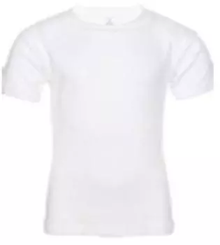 Футболка детская однотонная белая р. 7-8 fd2045