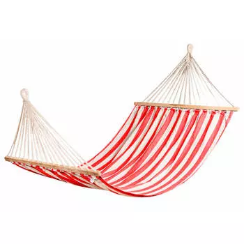 Гамак полоска тканевый с перекладиной 2000х1300мм wrd03