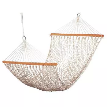 Гамак веревочный 2000 х80 мм белый wrd05