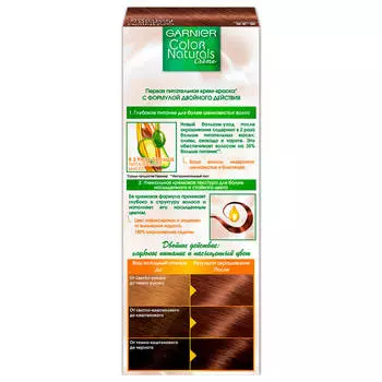 Garnier Стойкая питательная крем-краска для волос "Color Naturals", оттенок 6.25, Шоколад