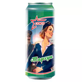 Газ.напиток союз со вкусом тархуна 0,33л ж/б