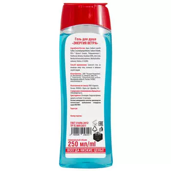 Гель для душа Европа 250мл энергия ветра