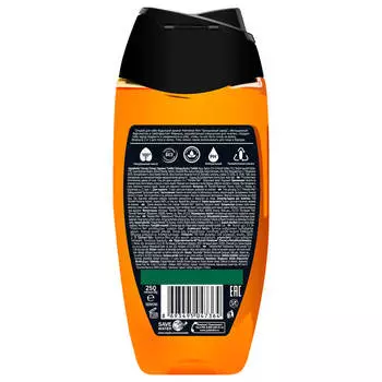 Гель для душа и шампунь Palmolive MEN 250 мл Бодрящий Цитрусовый Заряд мужской 2 в 1