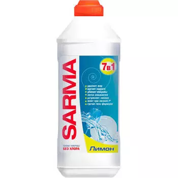 Гель для мытья посуды SARMA 500мл лимон 7в1