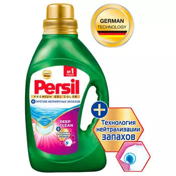 Жидкое средство для стирки Persil Premium Color для цветного белья, гель для стирки 1,17л (18 стирок
