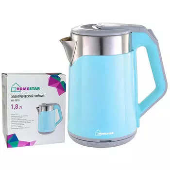 Чайник HomeStar hs-1019 1,8 л стальной голубой