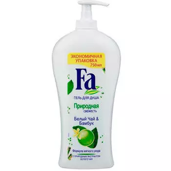 Гель-крем для душа Fa 750мл природная свежесть белый чай и бамбук