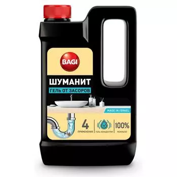 Гель от засоров Bagi шуманит 450мл