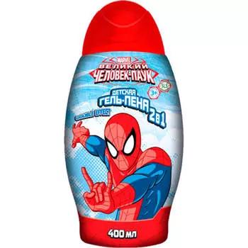 Гель-пена человек-паук 400мл 2в1 дабл эффект