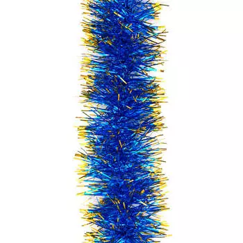 Гирлянда елочная XMAS Dream 100мм 5слоев 1,8м синий с золотым