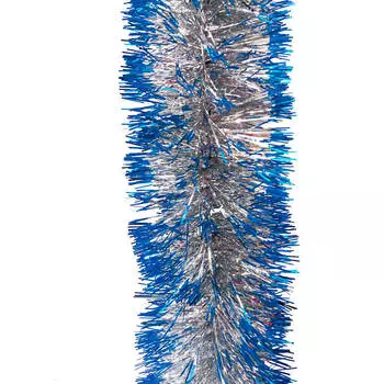 Гирлянда елочная XMAS Dream 70мм 5слоев 1,8м серебро с синим