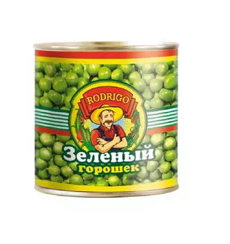 Горошек зеленый Rodrigo 400г