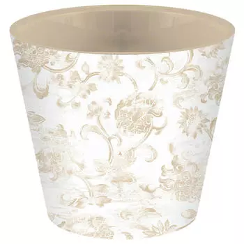 Горшок для цветов лондон деко д16 см 1.6 л изящный узор ing6204 уз