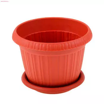 Горшок для цветов таити 1,3л d16см с подставкой №2 терракотовый ing41016fтр