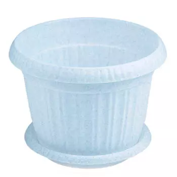 Горшок для цветов таити 1,9л d18см с подставкой №3 мраморный ing41018fмр