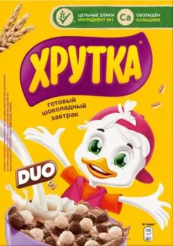 Готовый завтрак хрутка дуо шарики 350 г