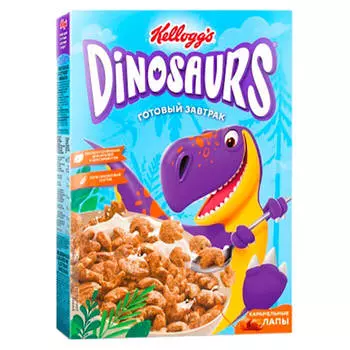 Готовый завтрак карамельные лапы 220г келлог