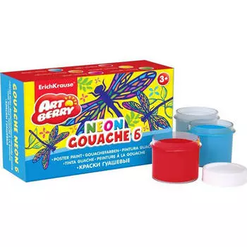 Гуашь 6цв эрик крауз артберри неон 81217