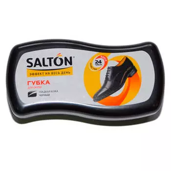 Губка д/обуви салтон д/гладкой кожи черный