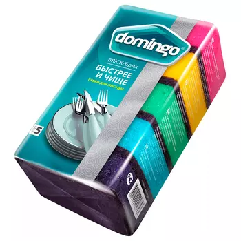 Губки для посуды Domingo 5шт maxi