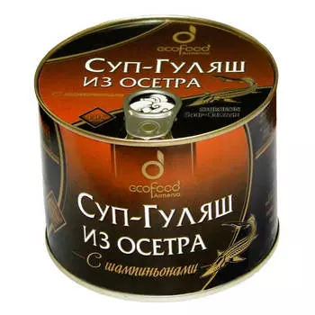 Гуляш из осетра Ecofood с шампиньонами 530г